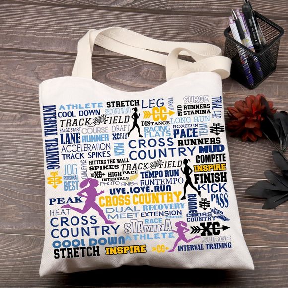 Running Tote Bag Cross Country Track Marathon Shoulder Bag Marathon Runner :> - Picture 3 of 7